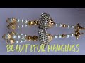 how to make quick and easy blouse hangings/brundha beauty world