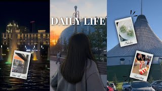 daily life | night view, matcha, lrt trains🚆