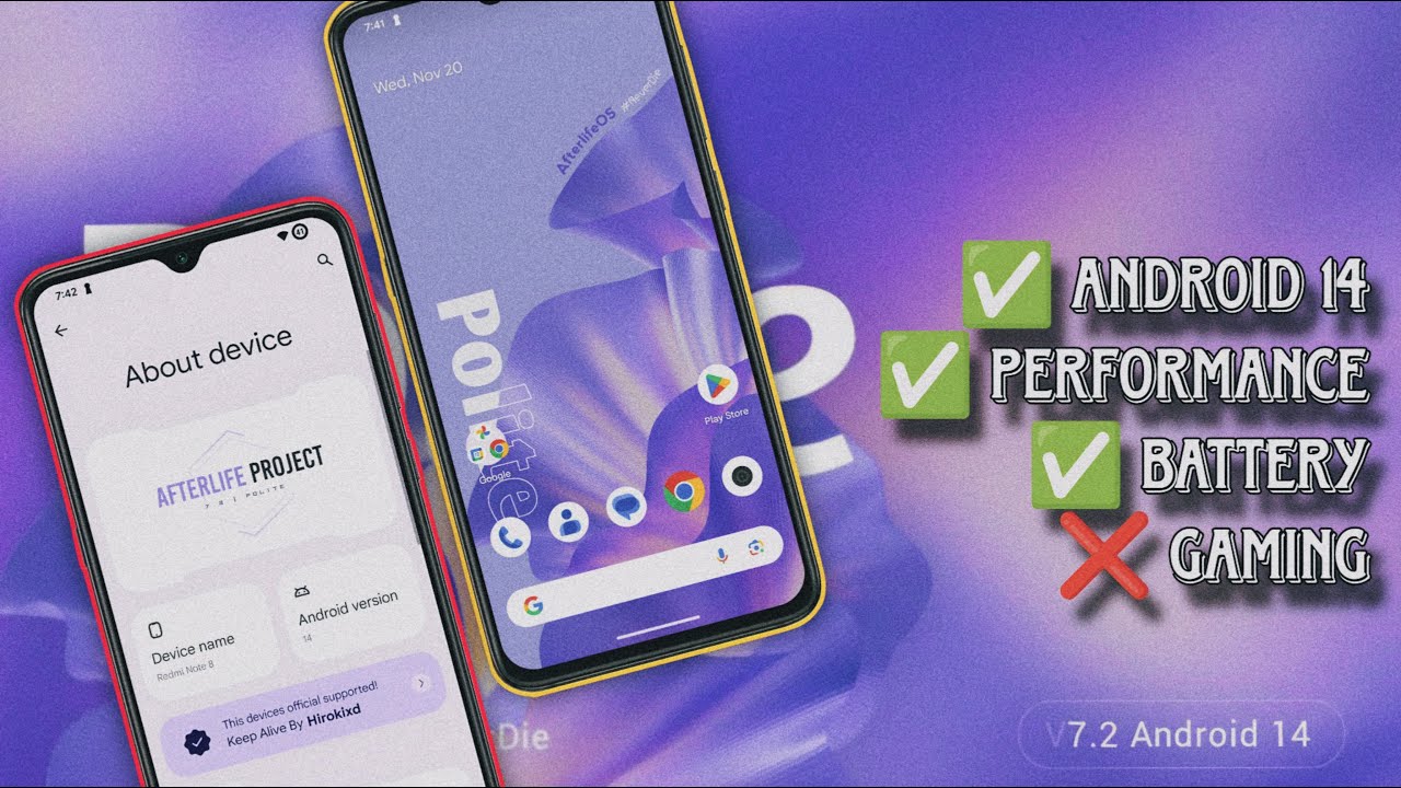 AfterLife 7.2 for Redmi Note 8 Based on Android 14 | RandomRepairs ...