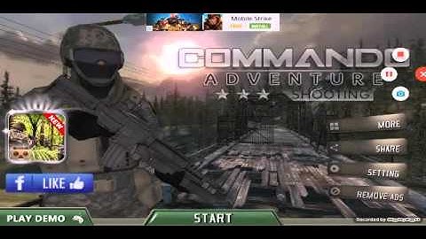 Commando adventure shooting!(first gaming video)