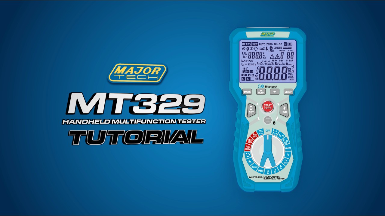 MT329 Handheld Multifunction Tester Tutorial - YouTube