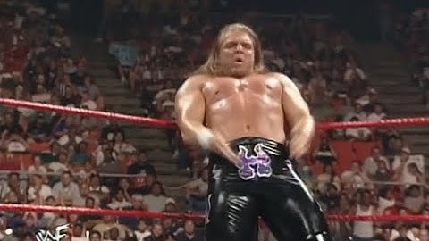 68 Final of Triple H vs The Rock + BIG BRAWL - RAW 22 June 1998