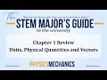 Chapter 1 Review | Physics Units, Physical Quantities, and Vectors [Algebra vs Calculus]