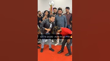 GATE 2025 - AIR 1 from PW🔥 | Ft. Alakh Pandey !! #alakhsir #physicswallah #pw #viral  #motivation