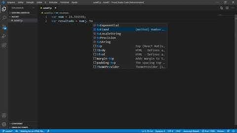 VSCode -  Formatação de números, [toFixed] Quantidade de números, depois da virgula (#87)
