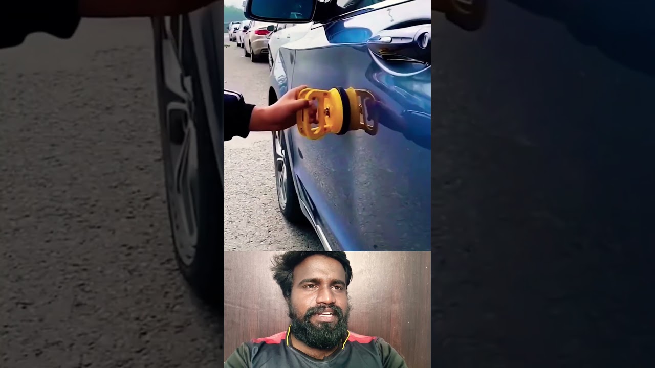 🤩 உங்க காரில் உள்ள dents-ஐ ஈஸியாக சரி செய்யலாம் 🤯 #carcare #dentrepair #diy #shorts