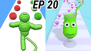 Rope Man 🆚 Jusic Run Gameplay 💥New update ⚽🏀challenge 🔥 iOS Walkthrough ❤️‍🔥 Max Level 20❓👹