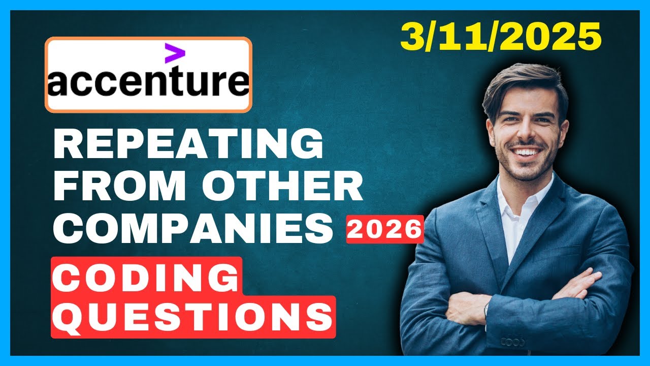 Accenture Trainee Python Code Test Shocking! | Accenture Coding Questions | Accenture Technical Assessment ...