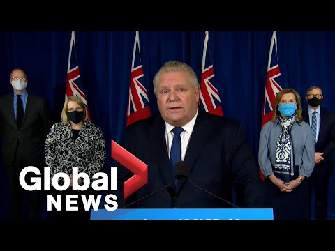 Coronavirus: Ontario Premier Ford makes announcement on COVID-19 measures | LIVE