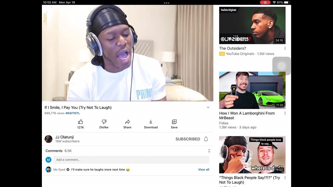 When I see KSI saying “yo what’s up is ur boy KSI” Why KSI YouTube