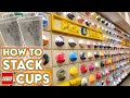 LEGO Store Pick a Brick Haul! How to Stack Cups & Feel for Minifigures