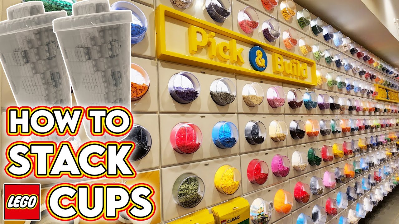 Store Pick a Brick Haul! How to Stack Cups & Feel Minifigures YouTube