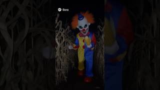 Now clowns have officially joined the cornfield #sora2 #funny #corn #haunted #spooky #shortsvideo
