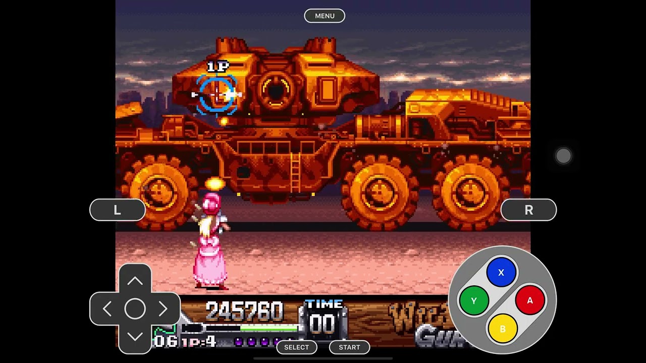 Wild Guns (SNES) Gameplay as Annie using Cheats