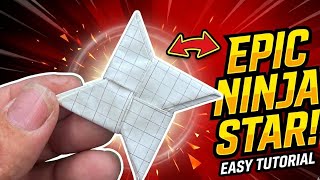 How to make ninja star with normal notebook  | origami paper ninja star ⭐️ #diy 