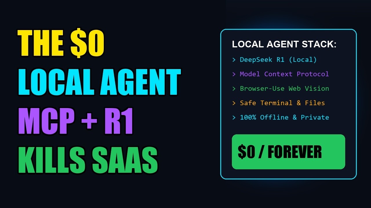 The Ultimate 2026 Local AI Agent: MCP + Browser-Use + DeepSeek R1 (Full $0 Build)