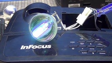 Projector lamp blue firing  problem