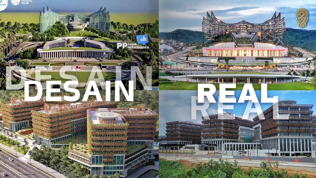 Perbandingan Desain vs Real Proyek Gedung di IKN [PART 4] - Kumpulan Desain PT. PP di IKN