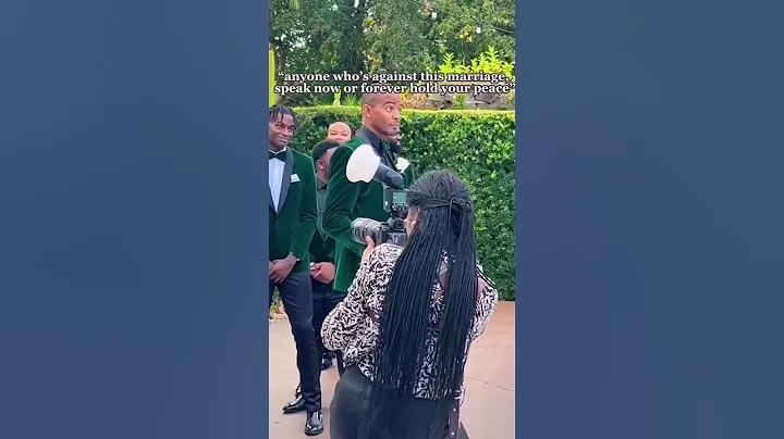 When the officiant asked anyone objects #music #interesting #wedding