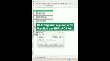 Cách xoá nhanh các dữ liệu thừa với hộp thoại find and replace trong exel #hocexcel #meotinhoc