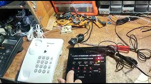 2 line four intercom system installation