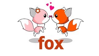 fox animals easy draw