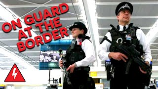 Uk Border Guard Checks Student Visa For Possible Breach Border Patrol