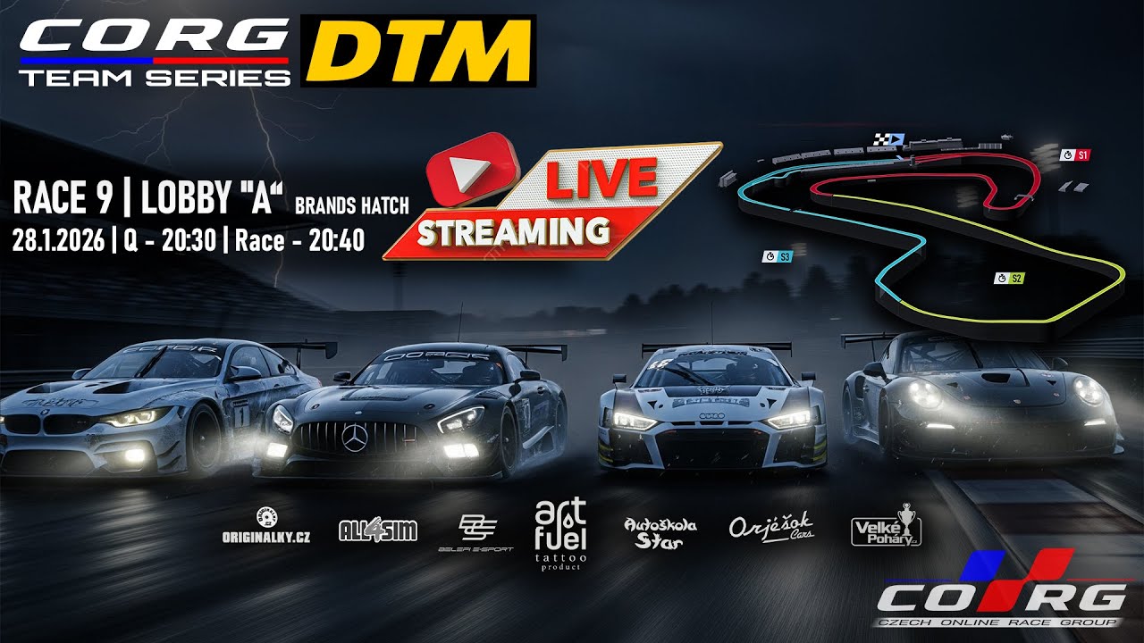 CORG Team Series DTM 2025 / 26 | Skupina A | Round 9 - BRANDS HATCH 