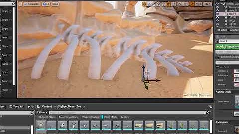 UE4 / Canyon / Speed level design / CZ SK / Stylized Desert Environment /