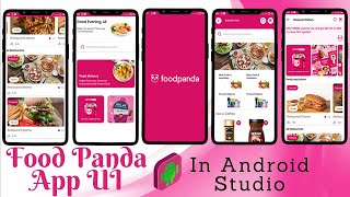 Food App Android Studio | Food Panda App UI | Food App Android Design | Responsive Food App Tutorial screenshot 4