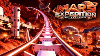 Ride a Futuristic Roller Coaster on MARS!! (POV)