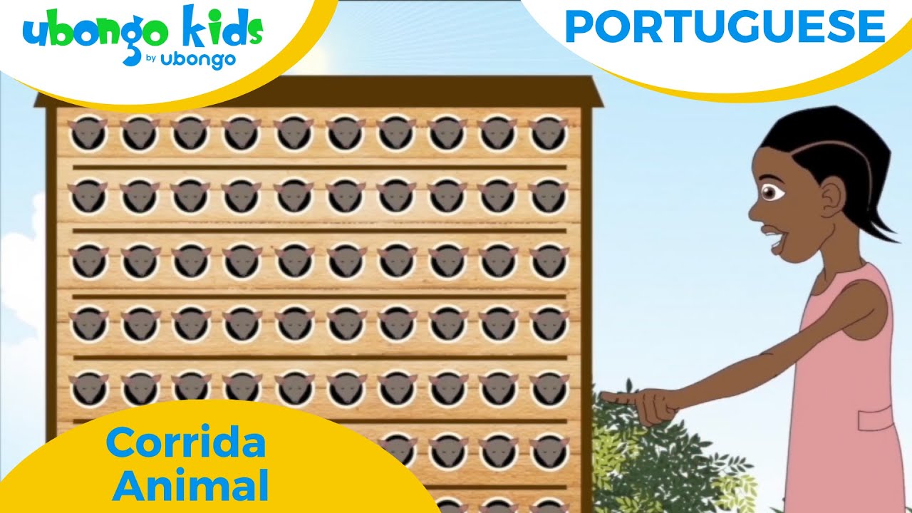 Portuguese | Corrida Animal | Ubongo Kids - YouTube