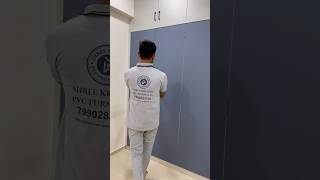 Met finish pvc Laminate openble wardrobe design #shreekrushnpvcfurniture #viral #wardrobedesign