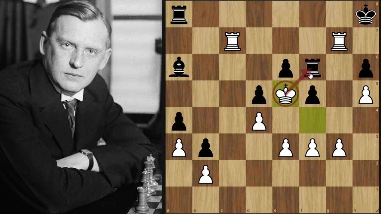 ALEKHINE'IN ŞAHI ŞAH OLDUĞUNU UNUTUYOR, RAKİP KALEYİ MAT EDİYOR!!