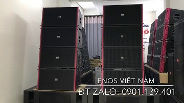 Dàn Âm Thanh Line Array 40 Đơn từ NEO, mẫu Hồng chính hãng ENOS N-217A, LH: 0901139401 gặp Vinh