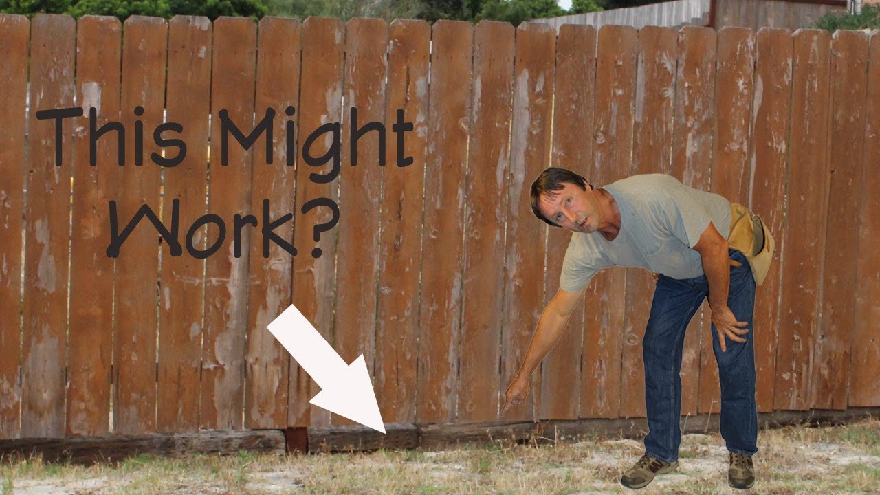 How to Fix Bottom of Wood Fence 