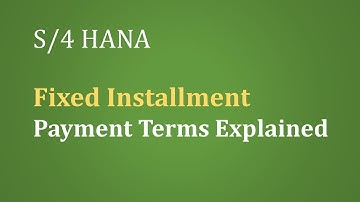 FICO- Fixed Installment Payment Terms