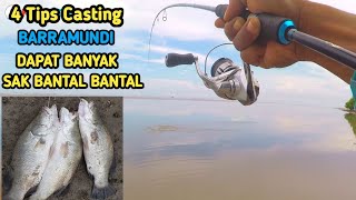 Tips Casting Barramundi Dapat Banyak Sak Bantal Bantal | mancing kakap putih