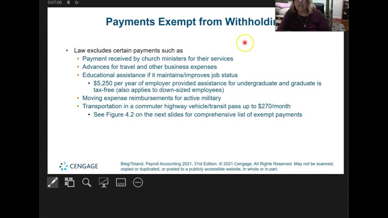 Chapter 4 Video 2 Exempt From FIT Withholding YouTube
