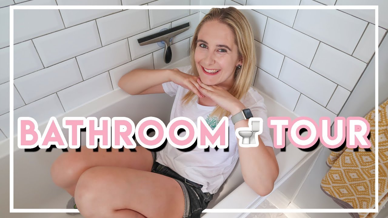 Small Bathroom Tour 2019   MODERN WHITE  GREY BATHROOM UK