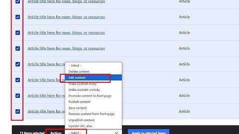 Drupal: How to bulk update your content and fields simultaneously (Views Bulk Edit module)