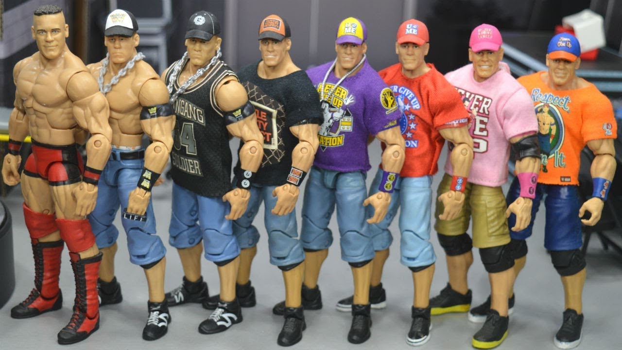 The Evolution Of John Cena Wwe Figures Youtube