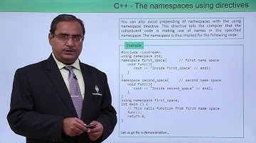 C++ - The Namespaces Using Directives