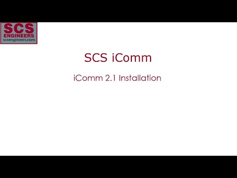 SCS iComm 2.1 Installation