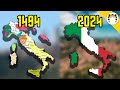 How geography divided italy for 1302 years