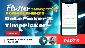 Flutter Form Elements | DatePicker and TimePicker |in Malayalam | #flutter #programming #malayalam