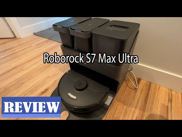 roborock S7 Max Ultra Robot Vacuum and Mop Combo, Auto Mop Drying and  Washing, Self-Emptying and Refilling, 5500Pa Suction, Reactive Tech  Obstacle