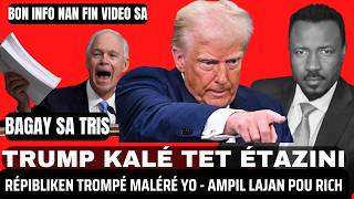 TRUMP AK GOP KALÉ TÈT AMÉRIKIN - KOTÉ LAJAN TARIFF LA? - MÉ KOTÉ POU JWEN MANJÉ GATIS - ABNER GELIN