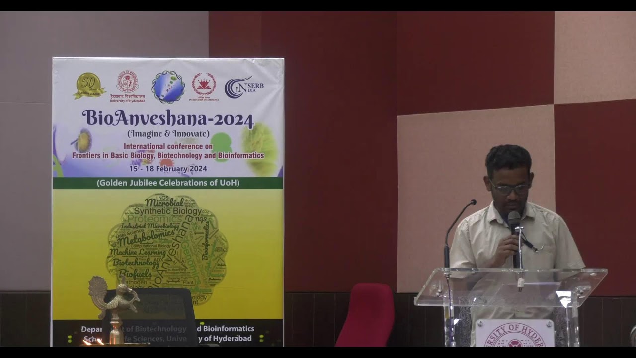 Prof JSS Prakash, Dept of Biotech & Bioinfo, UoH Live Stream - YouTube