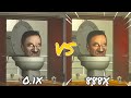 0 1x vs 888x speed skibidi toilet battle